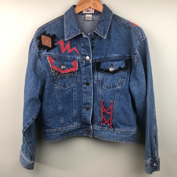 Vintage Zana Di Embellished Denim Jacket - Picture 4 of 8